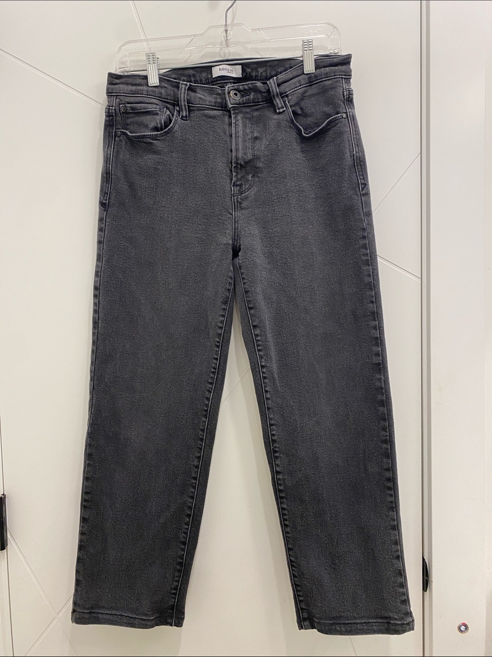 Kensie High Rise Straight Crop Jeans Women’s Size 8 Stretchy
